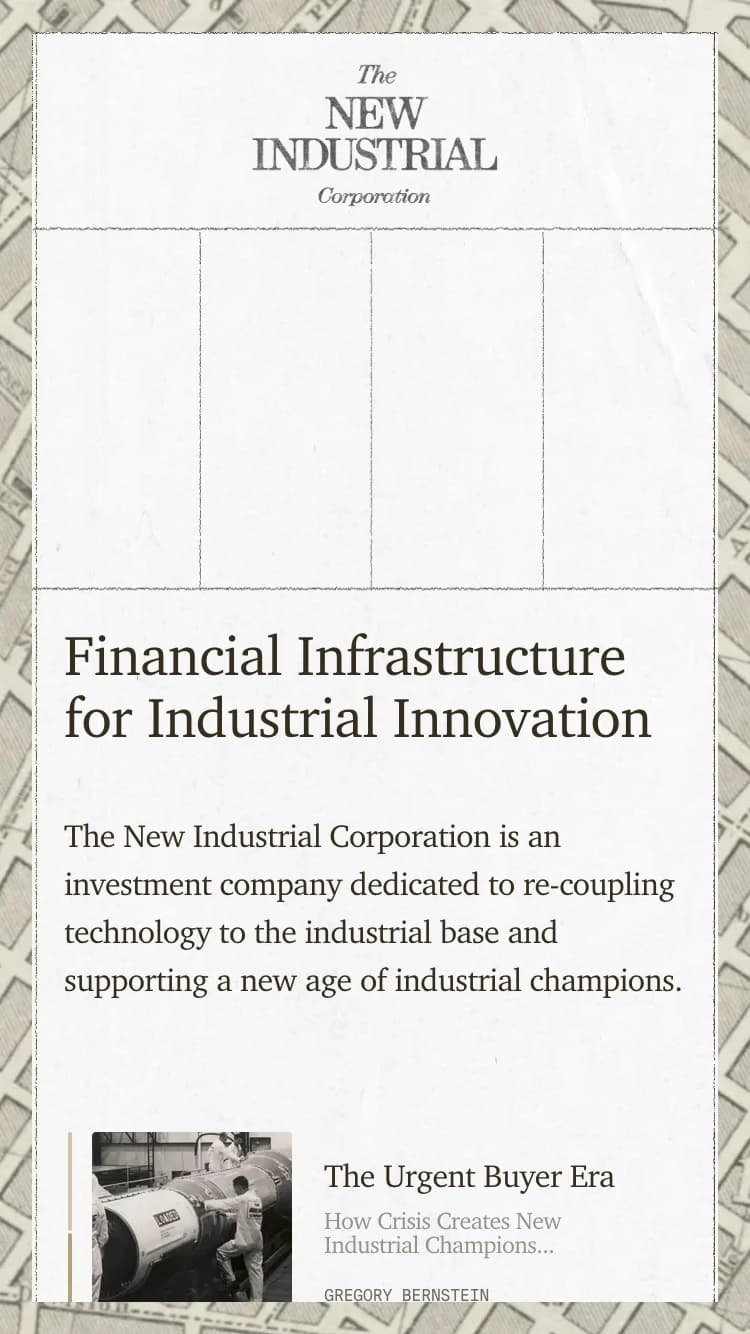 New Industrial Corporation